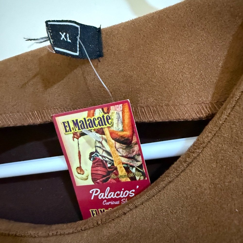 Embroidered Brown Dress - Picture 3 of 3